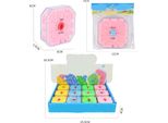 Puzzle A Colori Casuali Giocattolo Per L'apprendimento Precoce Dei Bambini Trasparente 3D Perline Labirinto Cubo Giocattolo Regalo