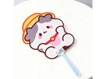 Cartoon Cute Hand Fans Pp Small Fan Portable Summer Hand Per Bambini Studentjingle Cow