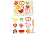 Giocattolo In Legno Per Tagliare Gli Alimenti, Gioco Di Simulazione Magnetica, Frutta E Verdura, Set Per L'educazione Precoce Dei Bambini