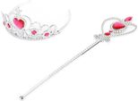 Set Di Corona Da Principessa E Bacchetta Magica, Accessori Scintillanti Per Bambine