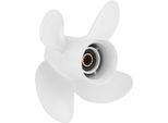 Elica Per Fuoribordo Marino, 4 Pale, 10 3/8 X 13 Pollici A Destra, In Lega Di Alluminio, Adatta Per Motore Yamaha 25-60 Hp