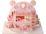 3D Diy Legno Casa Delle Bambole In Miniatura Modello Led Luce Casa Delle Bambole Ragazza Giocattolo