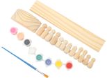 Gioco Della Bilancia In Legno Per Il Conteggio Fai Da Te Bambola Non Finita Con 8 Pigmenti Di Colore Per Bambini Bambini