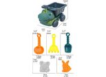 Bambini Spiaggia Giocattolo Sabbia Dumper Giocattolo Stampo Pala Estate Giochi All'aperto Gioco Indoor Bambino Bagno Bambini Giorno Regalo