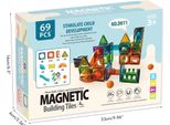 69 Pezzi Di Piastrelle Magnetiche, Blocchi Da Costruzione, Giocattoli, Giocattoli Magnetici Colorati Per L'apprendimento Dei Bambini