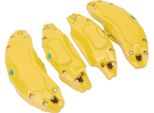 4 Pezzi 19 Pollici 20 Pollici Ruota Mozzo Pinza Freno Copre, Lega Di Alluminio, Protezione Del Freno A Disco, Copertura Di Protezione, Sostituzione Per Tesla Model Y, Giallo