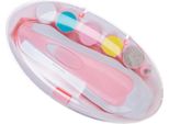 6 In 1 Lima Tagliaunghie Elettronica Per Bambini, Testine Sicure, Set Di Rifinitura Per Neonati, Manicure, Rosa