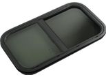 Finestra Push-Pull Con Rete Antinsetti Rimovibile, Angoli Arrotondati, Sigillata, Impermeabile, Resistente Ai Raggi Uv, Per Camper, Autocaravan, Veicoli Tecnici