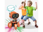 Robot Giocattolo Con Sei Artigli, In Plastica, Intelligente, Che Balla, Canta, Elettrico, Per Ragazzi, Arancione