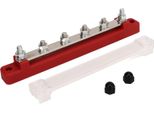 Blocco Di Distribuzione Di Energia M6 A Vite 6 Poli Sbarra Dc 12V-48V 150A Per Auto-Barca Rosso
