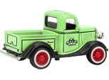 Lega Tirare Indietro Auto Giocattolo Pickup Camion Modello Diecast Suono Luce Veicolo Giocattolo (Verde)
