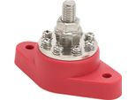 3/8 Di Pollice Rosso M10 A Bullone Singolo Per La Distribuzione Di Energia Elettrica 12 V 48 V Collegamento Batteria Post Blocco Sbarra Per Auto, Camper, Barche, Camion