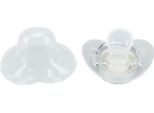 Ciuccio In Silicone, Lettere A-Z Argentate, Sicuro, Senza Bpa, Monopezzo, Senza Cuciture, Con Coperchio Per Neonati Da 6 A 18 Mesi A