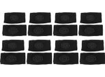 8 Paia Di Ginocchiere Per Bambini Che Gattonano, Unisex, In Morbido Cotone, Sicure, Protezione Regolabile Per Bambini, Nero