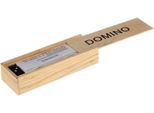 Set Di Domino Nero Da 28 Pezzi, In Legno Pregiato E Lucidato, Domino Da Viaggio Per Il Campeggio