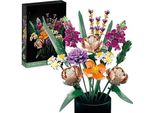 Bouquet Di Blocchi Di Fiori, Blocchi Da Costruzione Compatibili, Fiori Artificiali, Collezione Botanica