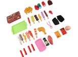 Set Da Gioco Da 28 Pezzi Per Barbecue Per Bambini, Vassoio Di Fissaggio, Cibo, Simulazione, Cucina, Gioco Di Ruolo, Barbecue Giocattolo