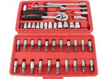 46PCS Strumento Cacciavite A Cricchetto Per Riparazione Veicoli, Superficie Completamente Lucida Per Moto, Biciclette, Biciclette Elettriche, Rosso