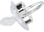 Succhietto In Silicone, Color Argento, Lettere Dalla A Alla Z, Sicuro, Senza Bpa, Monopezzo, Senza Cuciture, Con Coperchio Per Neonati Da 6 A 18 Mesi R