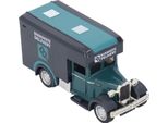 1:32 Lega Auto Modello Giocattolo Suono Luce Vintage Miniatura Pull Back Transporter Tipo 3