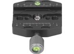 Piastra A Sgancio Rapido, Adattatore Universale Per Testa Del Treppiede In Lega Di Alluminio Per Fotocamere Reflex Con Foro Per Vite Da 1/4 Di Pollice A 3/8 Di Pollice, Livella Incorporata