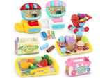 Bambini Mini Registratore Di Cassa Giocattolo Set Cassiere Giocare Finta Simulazione