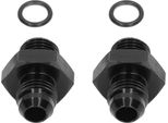 Coppia Di O-Ring Di Raccordo Da ORB6 Ad AN6 In Alluminio Nero Per Collettore Di Aspirazione E Scarico Del Radiatore Dell'olio