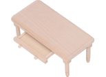 Tavolo Da Pranzo Per Casa Delle Bambole In Scala 1:12, Design Semplice Ed Elegante, Legno Resistente, Tavolo Da Tè In Miniatura Per Case Delle Bambole