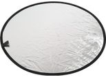 Riflettore Bianco-Argento 2-In-1 Luce Fotografica Rotonda Portatile Per Illuminazione Dal Vivo, 80 Cm