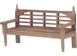 1:12 Casa Delle Bambole In Miniatura Panchina Da Giardino In Legno Non Verniciato Parco Per Accessori
