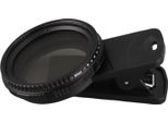Obiettivo Professionale Con Filtro Per Telefono ND2-400 Da 37 Mm Con Densità Neutra Regolabile E Protezione A Clip Per La Fotografia Con Smartphone