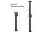 Prolunga Per Treppiede Andoer ER252C In Fibra Di Carbonio Con Diametro Del Tubo Di 25 Mm, Prolunga Per Colonna Centrale In 2 Parti, Compatibile Con I Cardani A Mano Alta Zhiyun Feiyutech, Tutti I Treppiedi Con Carico Massimo Di 8 Kg