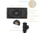 LED-416 Luce Video A Led, Pannello Professionale Per Fotografia On-Camera, 416 Perle Luminose, Temperatura Bicolore Regolabile, 3200-5600 K, Luminosità Dimmerabile Con Foro A Vite Da 1/4 Di Pollice, Attacco Cold Shoe, Testa A Sfera Per Studio All'aperto, Live Stream, Conferenza, Make-Up