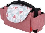 Borsa Appesa Per Carrozzina, Multifunzionale, Portatile, Portaoggetti, Organizzatore Per Biberon, Pannolini, Salviette Umidificate, Rosso