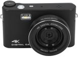 Fotocamera Digitale Da 64 Mp, Touchscreen Lcd Tft Da 3,0 Pollici, Messa A Fuoco Automatica, Zoom 18X, Vlogging 4K Per Streaming Live E Webcasting, Nero