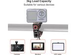 Andoer Super Morsetto Per Monitor, Luci Led, Flash, Microfono, Lega Di Alluminio, Fotocamera C Con Viti Da 1/4 Di Pollice E 3/8, Accessori Fotografici, Capacità Di Carico 3 Kg