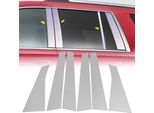 Rivestimento Dei Montanti In 6 Pezzi, Superficie A Specchio, Resistente Agli Agenti Atmosferici, Facile Installazione, Cromato Per Veicoli