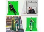 Set Di Sfondi Fotografici, Leggero, Multifunzionale, Professionale, Verde, Sfondo Fotografico, Telo Con Supporto