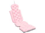 Cuscino Da Bagno Per Tutto Il Corpo, Supporto Per Collo E Schiena Con Ventose Antiscivolo, Accessorio Pieghevole Per Vasca Da Bagno Per Adulti, Rosa