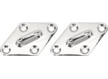 Gancio A Soffitto In 2 Pezzi, Piastra Ad Occhiello In Acciaio Inox 316, Gancio Superiore Per La Nautica