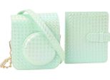 Custodia Protettiva Per Fotocamera Istantanea, In Finto Cuoio, Copertura Superiore Rimovibile Con Tracolla Regolabile E Staccabile, Custodia Per Album Fotografico Per Mini 12, Verde