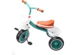 Triciclo Per Bambini Da 1 A 6 Anni, Luce Musicale, Eva, Ruote Non Gonfiabili, Manico Morbido, Triciclo Per Bambini, Verde