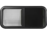 Finestra Scorrevole Per Camper Con Zanzariera, Vetro Temperato, Protezione Uv, Angoli Arrotondati, Universale Per Rimorchi, Roulotte, Per Pareti Di Spessore 33-38 Mm/1,3-1,5 Pollici