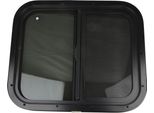 Finestra Push-Pull Per Camper, Angoli Arrotondati, Impermeabile, Sigillata, Resistente Ai Raggi Uv, Liscia E Lucida, Per Veicoli Con Tecnologia Camper Per Spessori Di Parete Di 33-38 Mm (1,3-1,5 Pollici)