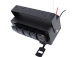 Pannello Interruttore A Bilanciere A 4 Velocità Con Caricatore Usb Pd Tipo C QC3.0, Impermeabile, Universalmente Adatto Per Auto, Camion, Barca, Camper, Utv, Atv, Luce Blu