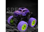 Veicolo Fuoristrada A Inerzia Con Quattro Ruote Motrici, Realistico, Migliora Le Capacità Motorie, Assorbimento Degli Urti, Giocattolo Da Tirare Per Bambini, Viola