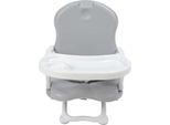 Sedia Da Pranzo Pieghevole Per Bambini Con Vassoio Rimovibile, Regolabile In Altezza, Facile Da Pulire, Portatile, Alta Per Bambini, Grigio