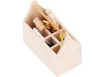 Cassetta Degli Attrezzi Della Casa Delle Bambole Con Attrezzi, Simulazione, Multifunzione, Casa Delle Bambole In Legno In Miniatura In Scala 1/12
