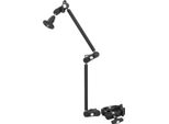 Braccio Articolato Regolabile, 2 Sezioni, Vite Da 1/4 Di Pollice, 3/8 Di Pollice, Supporto Per Videocamera Del Telefono, Rotazione Di 360 Gradi Per Vlogging Con Microfono E Monitor
