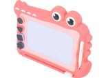 Lavagna Da Disegno Magnetica Con 4 Timbri, Blocco Per Scrivere E Colorare Per Bambini, 29 X 23 Cm, Rosa